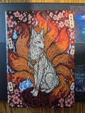 Kitsune Nine-Tailed Fox Journal | Mystic Forge 3D Hardcover Notebook
